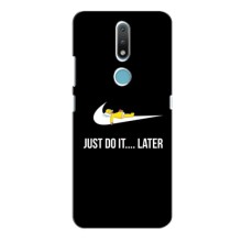 Силиконовый Чехол на Nokia 2.4 с картинкой Nike (Later)
