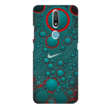 Силиконовый Чехол на Nokia 2.4 с картинкой Nike (Найк зеленый)