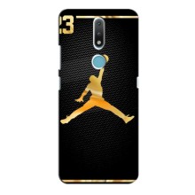 Силиконовый Чехол Nike Air Jordan на Нокиа 2.4 (Джордан 23)