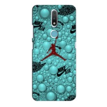 Силиконовый Чехол Nike Air Jordan на Нокиа 2.4 – Джордан Найк