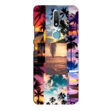 Силиконовый чехол с КАРТИНКАМИ лето для Nokia 2.4 (AlphaPrint) (Летний отпуск)