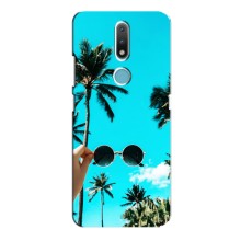 Силиконовый чехол с КАРТИНКАМИ лето для Nokia 2.4 (AlphaPrint) (Взгляд лето)