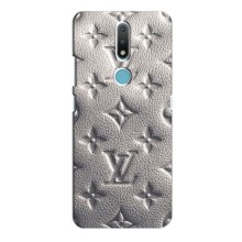 Текстурный Чехол Louis Vuitton для Нокиа 2.4 (Бежевый ЛВ)