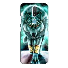 Защитные чехлы для Нокиа 2.4 (AlphaPrint) (ХИТ продаж) ВОЛК (Яркий волк)
