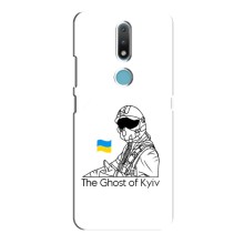 Защитные чехлы (Призрак Киева) для Nokia 2.4 (AlphaPrint) (Летчик Киева)