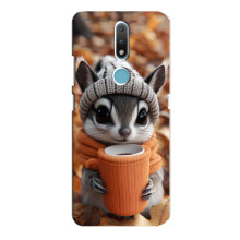 Друкований чохол 'Звірята з кавою' для Nokia 2.4