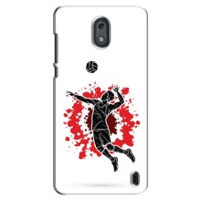 Чохли з прінтом Спортивна тематика для Nokia 2 – Волейболіст