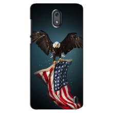 Чехол Флаг USA для Nokia 2 – Орел и флаг