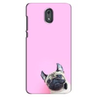 Бампер для Nokia 2 с картинкой "Песики" – Собака на розовом