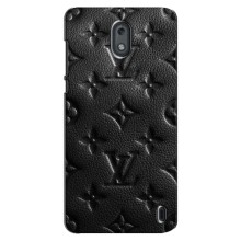 Текстурный Чехол Louis Vuitton для Нокиа 2 (Черный ЛВ)