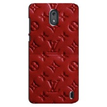 Текстурный Чехол Louis Vuitton для Нокиа 2 – Красный ЛВ