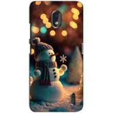 Чехлы на Новый Год Nokia 2.2 – Снеговик праздничный