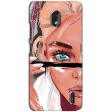 Чехол с печатью для Nokia 2.2 - (Мода) (AlphaPrint) – Макияж