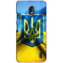 Чехол с картинкой (Патриотический ГЕРБ) на Nokia 2.2 (Герб и Флаг Украины)