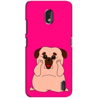 Чехол (ТПУ) Милые собачки для Nokia 2.2 – Веселый Мопсик