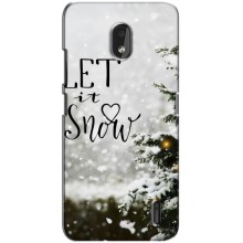 Новорічні, Святкові Чохли для Nokia 2.2 - 2024 год (Let it snow)