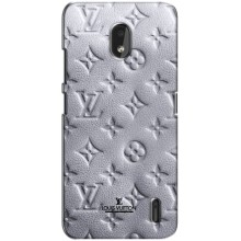 Текстурный Чехол Louis Vuitton для Нокиа 2.2 – Белый ЛВ