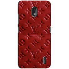 Текстурный Чехол Louis Vuitton для Нокиа 2.2 (Красный ЛВ)