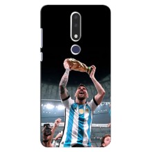 Чехлы Лео Месси Аргентина для Nokia 3.1 Plus, 3 Plus 2018 (Счастливый Месси)