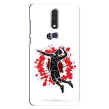 Чехлы с принтом Спортивная тематика для Nokia 3.1 Plus, 3 Plus 2018 (Волейболист)