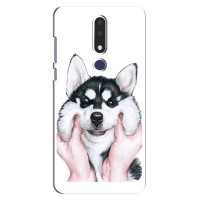 Бампер для Nokia 3.1 Plus, 3 Plus 2018 с картинкой "Песики" – Собака Хаски