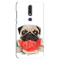 Чехол (ТПУ) Милые собачки для Nokia 3.1 Plus, 3 Plus 2018 – Смешной Мопс