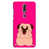 Чехол (ТПУ) Милые собачки для Nokia 3.1 Plus, 3 Plus 2018 (Веселый Мопсик)