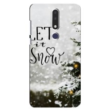 Новогодние, Праздничные Чехлы для Nokia 3.1 Plus, 3 Plus 2018 - 2024 год – Let it snow