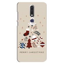 Рождественские Чехлы для Nokia 3.1 Plus, 3 Plus 2018 (VPrint) (Merry Christmas)