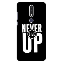 Силіконовый Чохол на Nokia 3.1 Plus, 3 Plus 2018 з картинкою НАЙК (Never Give UP)