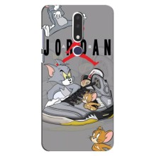 Силиконовый Чехол Nike Air Jordan на Нокиа 3.1 Плюс (Air Jordan)