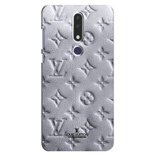 Текстурный Чехол Louis Vuitton для Нокиа 3.1 Плюс – Белый ЛВ