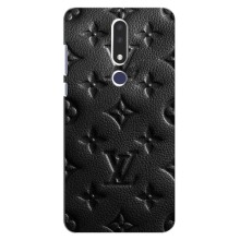 Текстурный Чехол Louis Vuitton для Нокиа 3.1 Плюс (Черный ЛВ)