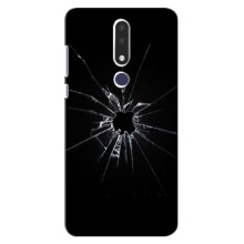 Текстурный Чехол для Nokia 3.1 Plus, 3 Plus 2018 (Биток стекло)