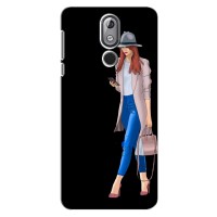Чехол с картинкой Модные Девчонки Nokia 3.2 (2019) (Девушка со смартфоном)