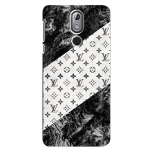 Чехол Стиль Louis Vuitton на Nokia 3.2 (2019) (LV на белом)