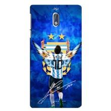 Чехлы для Nokia 3.1 (Leo чемпион) (AlphaPrint) (Месси сборная)