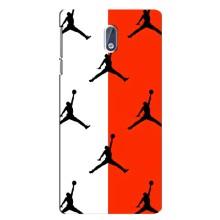 Чехлы для Nokia 3.1 - с картинкой JORDAN (AlphaPrint) – Лого Джордан