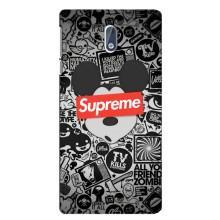 Чохол з Брендами одягу на Нокіа 3.1 – Supreme Маус