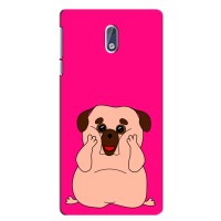 Чехол (ТПУ) Милые собачки для Nokia 3.1 – Веселый Мопсик