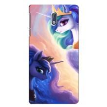 Чехол Unicorn на Nokia 3.1 (Единорожки на тучках)