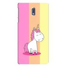 Чехол Unicorn на Nokia 3.1 (Радужный Единорог)