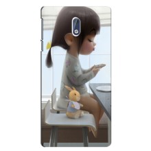 Девчачий Чехол для Nokia 3.1 (Девочка с игрушкой)