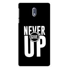 Силиконовый Чехол на Nokia 3.1 с картинкой Nike – Never Give UP