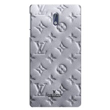 Текстурный Чехол Louis Vuitton для Нокиа 3.1 – Белый ЛВ