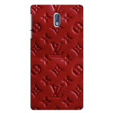 Текстурный Чехол Louis Vuitton для Нокиа 3.1 (Красный ЛВ)