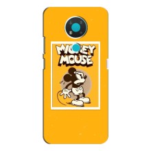 Чехлы с принтом Микки Маус на Nokia 3.4 (Испуганный Микки)