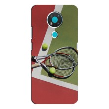 Чохли з прінтом Спортивна тематика для Nokia 3.4 (Ракетки теніс)