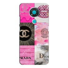Чехол (Dior, Prada, YSL, Chanel) для Nokia 3.4 (Модница)