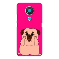 Чехол (ТПУ) Милые собачки для Nokia 3.4 – Веселый Мопсик